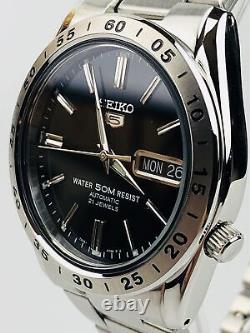 Montre Homme Seiko 5 Automatique Cadran Noir Acier Argenté SNKE01K1 Montre Homme Seiko 5 Automatique Cadran Noir Acier Argenté SNKE01K1
