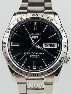 Montre Homme Seiko 5 Automatique Cadran Noir Acier Argenté SNKE01K1 Montre Homme Seiko 5 Automatique Cadran Noir Acier Argenté SNKE01K1