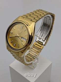 Montre Homme Seiko 5 Automatique Cadran Or PVD Acier Inoxydable SNXS80K1 Montre Homme Seiko 5 Automatique Cadran Or PVD Acier Inoxydable SNXS80K1