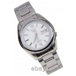 Montre Homme Seiko 5 Automatique SNKL51K1 Cadran Blanc 37mm Acier