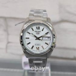 Montre Homme Seiko 5 Automatique SNKL51K1 Cadran Blanc 37mm Acier