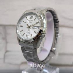 Montre Homme Seiko 5 Automatique SNKL51K1 Cadran Blanc 37mm Acier