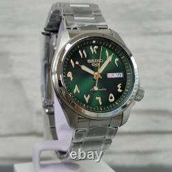 Montre Homme Seiko 5 Rare Automatique Cadran Arabe Vert SRPH49K1 Acier Inoxyd