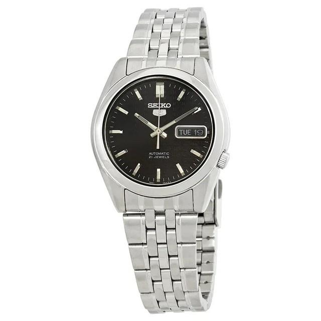 Montre Homme Seiko 5 Snk361 Automatique Cadran Noir Acier Inoxydable Neuve En