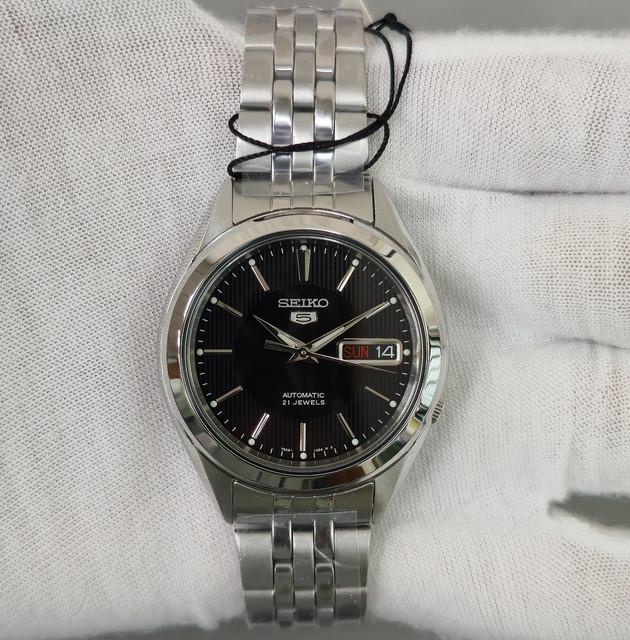 Montre Homme Seiko 5 Snkl23k1 Automatique 38 Mm Cadran Noir Acier Inoxydable