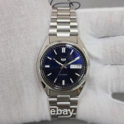 Montre Homme Seiko 5 Sports Automatique Cadran Bleu 37mm Boîtier SNXS77K1 Neu