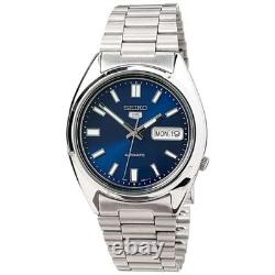 Montre Homme Seiko 5 Sports Automatique Cadran Bleu 37mm Boîtier SNXS77K1 Neu