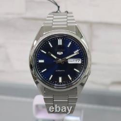 Montre Homme Seiko 5 Sports Automatique Cadran Bleu 37mm Boîtier SNXS77K1 Neu