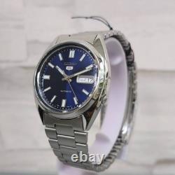 Montre Homme Seiko 5 Sports Automatique Cadran Bleu 37mm Boîtier SNXS77K1 Neu