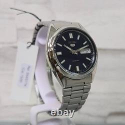 Montre Homme Seiko 5 Sports Automatique Cadran Bleu 37mm Boîtier SNXS77K1 Neu