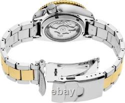 Montre Homme Seiko 5 Sports SRPK22 Automatique Cadran Noir Ton Or NEUVE