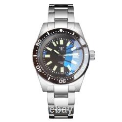 Montre Homme Tandorio 41mm Plongée 300m Automatique NH35A Cadran Noir Montre Homme Tandorio 41mm Plongée 300m Automatique NH35A Cadran Noir