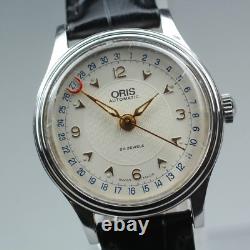 Montre Homme VintageExc+4 Pointeur ORIS Date 7478 Argent Automatique 32mm J