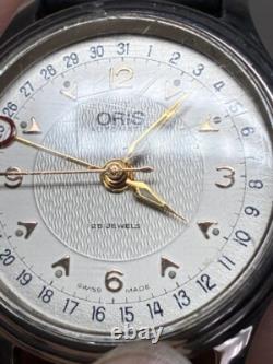 Montre Homme VintageExc+4 Pointeur ORIS Date 7478 Argent Automatique 32mm J