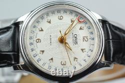 Montre Homme VintageExc+4 Pointeur ORIS Date 7478 Argent Automatique 32mm J