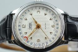Montre Homme VintageExc+4 Pointeur ORIS Date 7478 Argent Automatique 32mm J