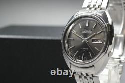 Montre Homme Vintage 1971 Seiko 5 ACTUS 7019-7070 Jour/Date Noir 21J Automati
