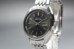 Montre Homme Vintage 1971 Seiko 5 ACTUS 7019-7070 Jour/Date Noir 21J Automati