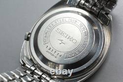 Montre Homme Vintage 1971 Seiko 5 ACTUS 7019-7070 Jour/Date Noir 21J Automati