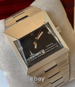 Montre Homme Vintage Années 70 Omax Spaceman Audacieuse Automatique 39mm