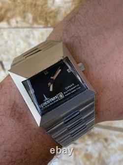 Montre Homme Vintage Années 70 Omax Spaceman Audacieuse Automatique 39mm