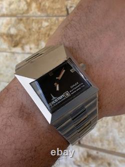 Montre Homme Vintage Années 70 Omax Spaceman Audacieuse Automatique 39mm