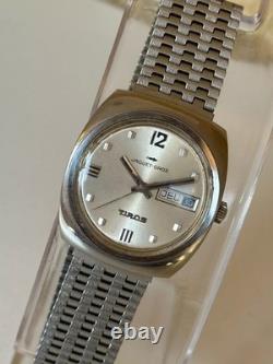 Montre Homme Vintage Jaquet Droz Tiros Subaqua Automatique 35mm Ref 11705