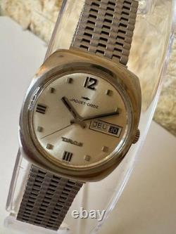 Montre Homme Vintage Jaquet Droz Tiros Subaqua Automatique 35mm Ref 11705