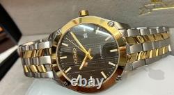 Montre Hommes ESBM Automatique Massif Inox 3Bar 42mm Classique Plancher Bi-Color