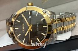 Montre Hommes ESBM Automatique Massif Inox 3Bar 42mm Classique Plancher Bi-Color