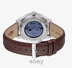 Montre Lacoste The Boston Automatique Cadran Aluminium Bracelet Cuir 40 mm