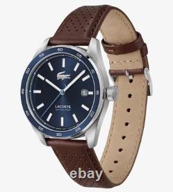 Montre Lacoste The Boston Automatique Cadran Aluminium Bracelet Cuir 40 mm