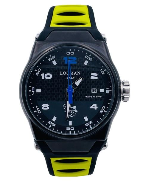Montre Locman Mare Automatique Pvd 556kkby/598 44mm Caoutchouc Tr&egrave;s Remis&eacute;e Neuf