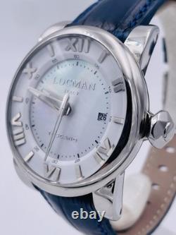Montre Locman Toscane Automatique Ref590WBL/900 42Mm Bleu Très Remisée Neuf
