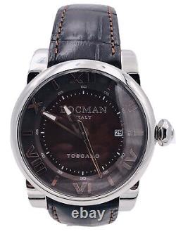 Montre Locman Toscano Automatique Ref590ABRK/900 42mm Marron Bradé Neuf