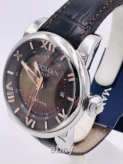 Montre Locman Toscano Automatique Ref590ABRK/900 42mm Marron Bradé Neuf