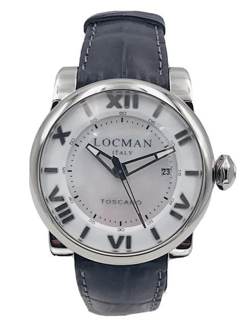 Montre Locman Toscano Automatique Ref590amp/900 42mm Gris Brad&eacute; Neuf