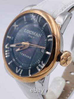Montre Locman Toscano Automatique Ref590AOKWith900 42Mm Noir Scontatissimo Neuf