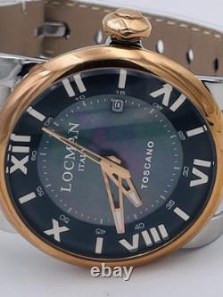 Montre Locman Toscano Automatique Ref590AOKWith900 42Mm Noir Scontatissimo Neuf