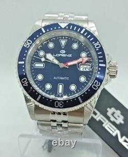 Montre Lorenz Automatique Homme Diver, Mvt Seiko NH35A 24RUBINI, Dial Et Virole