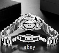 Montre Luxe Bracelet Homme Acier Inoxydable Verre Saphir 10Bar MIYOTA 8285