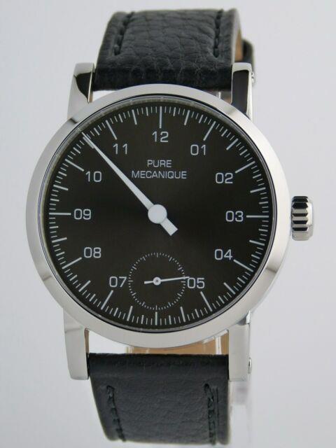 Montre Mono Blacksunray Pure Mecanique Type Unitas 6498 Saphir Single Hand Watch