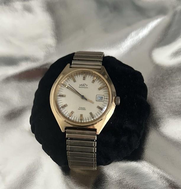 Montre Maty Besan&ccedil;on 17 Rubis Antichoc Vintage Fonctionne