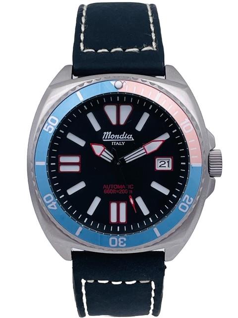 Montre Mondia Automatique Seiknh35 Style Vintage Mi788brk/429 Tr&egrave;s R&eacute;duite Neuve