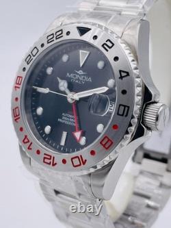 Montre Mondia GMT Automatique Céramique Mi813K/440 WR200M Surligné Nouveau