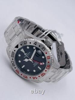 Montre Mondia GMT Automatique Céramique Mi813K/440 WR200M Surligné Nouveau