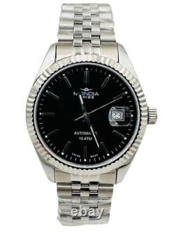 Montre Mondia Swiss Automatique Sellita Sw200 MS212K/670 Neuve 39 mm Acier Noir