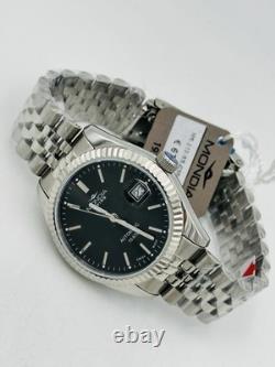 Montre Mondia Swiss Automatique Sellita Sw200 MS212K/670 Neuve 39 mm Acier Noir