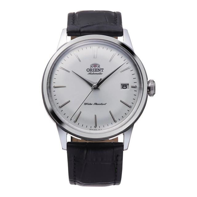 Montre Orient Ra-ac0m03s Homme Automatique Acier Bracelet Cuir Cadran Blanc Neuf