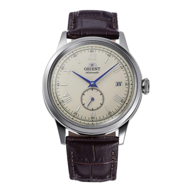 Montre Orient Ra-ap0105y Homme Automatique Acier Bracelet Cuir Cadran Beige Neuf